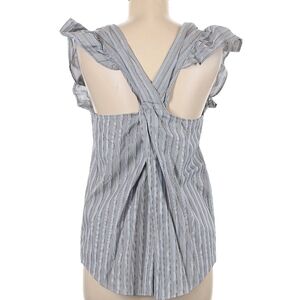 KMJ Striped Ruffle Sleeve Women's Top